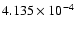 $ 4.135\times 10^{ -4}$