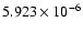 $ 5.923\times 10^{ -6}$