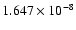 $ 1.647\times 10^{ -8}$