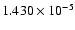 $ 1.430\times 10^{ -5}$