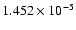 $ 1.452\times 10^{ -5}$