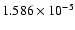 $ 1.586\times 10^{ -5}$