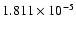 $ 1.811\times 10^{ -5}$
