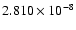 $ 2.810\times 10^{ -8}$