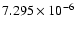$ 7.295\times 10^{ -6}$