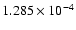 $ 1.285\times 10^{ -4}$
