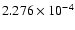 $ 2.276\times 10^{ -4}$