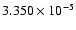 $ 3.350\times 10^{ -5}$
