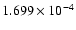 $ 1.699\times 10^{ -4}$