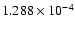$ 1.288\times 10^{ -4}$