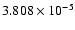 $ 3.808\times 10^{ -5}$