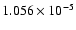 $ 1.056\times 10^{ -5}$