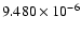 $ 9.480\times 10^{ -6}$