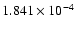$ 1.841\times 10^{ -4}$