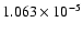 $ 1.063\times 10^{ -5}$