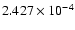 $ 2.427\times 10^{ -4}$