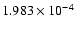 $ 1.983\times 10^{ -4}$