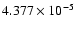 $ 4.377\times 10^{ -5}$