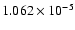 $ 1.062\times 10^{ -5}$
