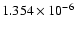 $ 1.354\times 10^{ -6}$