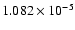 $ 1.082\times 10^{ -5}$