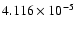 $ 4.116\times 10^{ -5}$