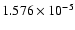 $ 1.576\times 10^{ -5}$