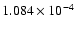 $ 1.084\times 10^{ -4}$