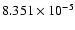 $ 8.351\times 10^{ -5}$