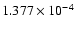 $ 1.377\times 10^{ -4}$