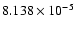 $ 8.138\times 10^{ -5}$