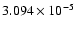 $ 3.094\times 10^{ -5}$