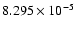 $ 8.295\times 10^{ -5}$