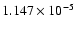 $ 1.147\times 10^{ -5}$