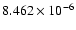 $ 8.462\times 10^{ -6}$