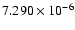 $ 7.290\times 10^{ -6}$