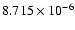 $ 8.715\times 10^{ -6}$