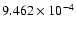 $ 9.462\times 10^{ -4}$