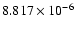 $ 8.817\times 10^{ -6}$
