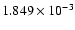 $ 1.849\times 10^{ -3}$