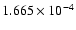 $ 1.665\times 10^{ -4}$