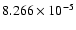 $ 8.266\times 10^{ -5}$