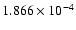 $ 1.866\times 10^{ -4}$