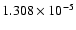 $ 1.308\times 10^{ -5}$