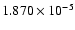 $ 1.870\times 10^{ -5}$