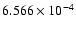 $ 6.566\times 10^{ -4}$