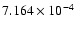 $ 7.164\times 10^{ -4}$