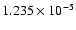 $ 1.235\times 10^{ -5}$