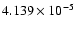 $ 4.139\times 10^{ -5}$