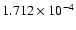 $ 1.712\times 10^{ -4}$